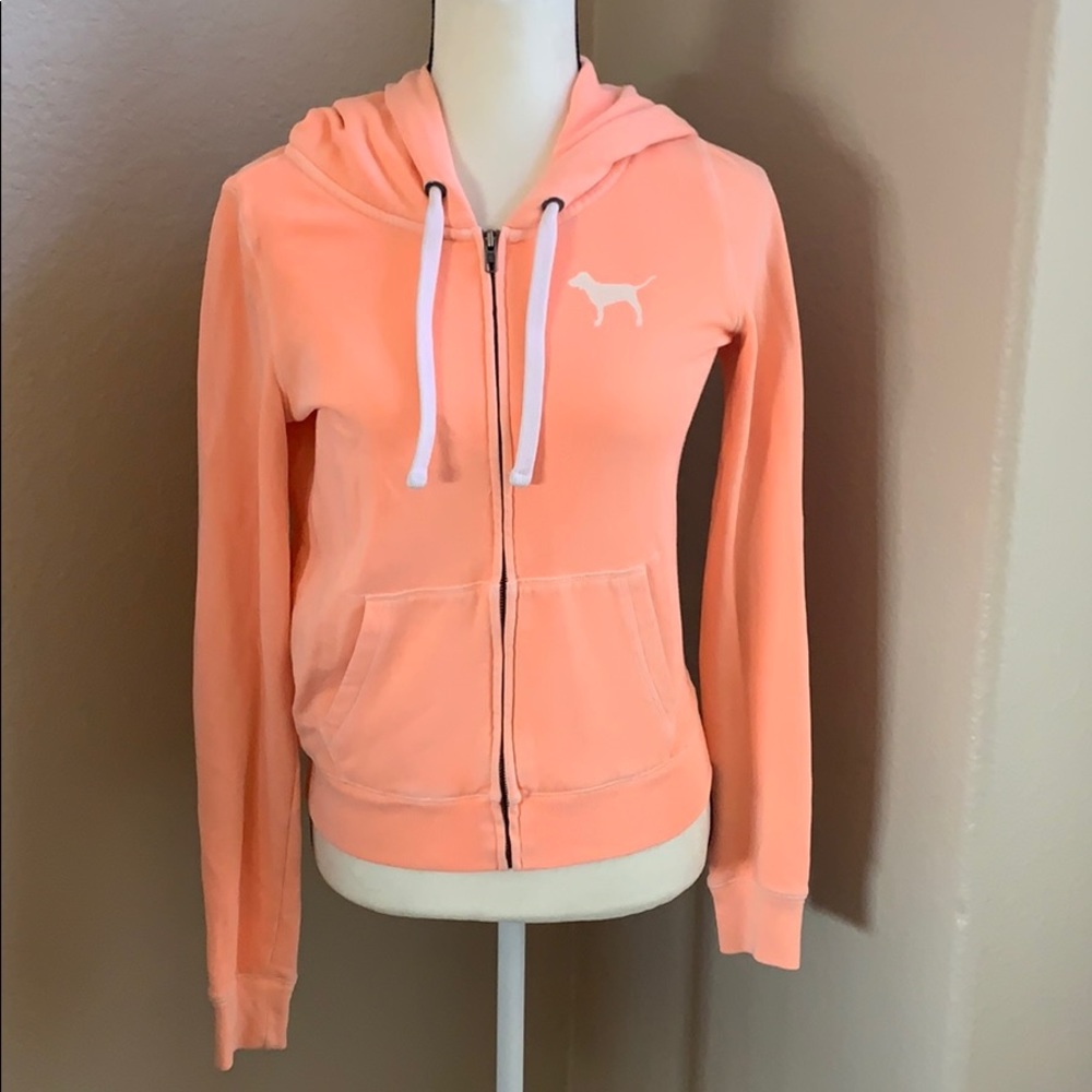 Peach zip up
